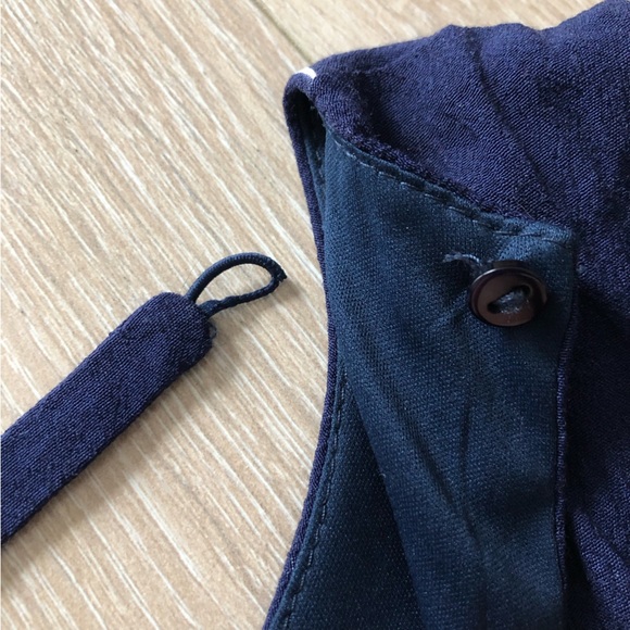 Zara Trafaluc Collection Floral Slit Dress in Navy - Picture 10 of 12